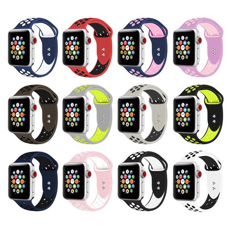 silicone apple watch bands